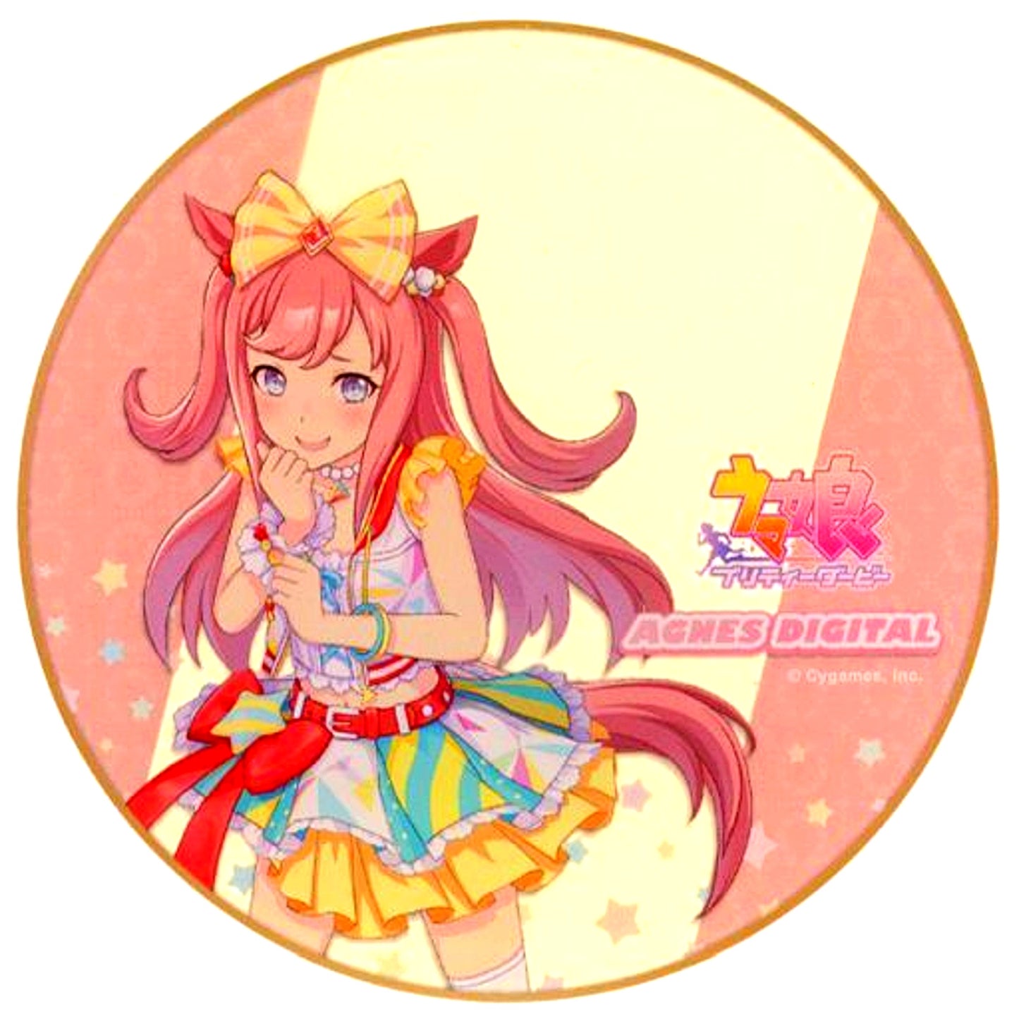 Agnes Digital Acrylic Coaster Umamusume Pretty Derby x Gratte animatecafe Menu Order Paid Bonus Group A [USED]