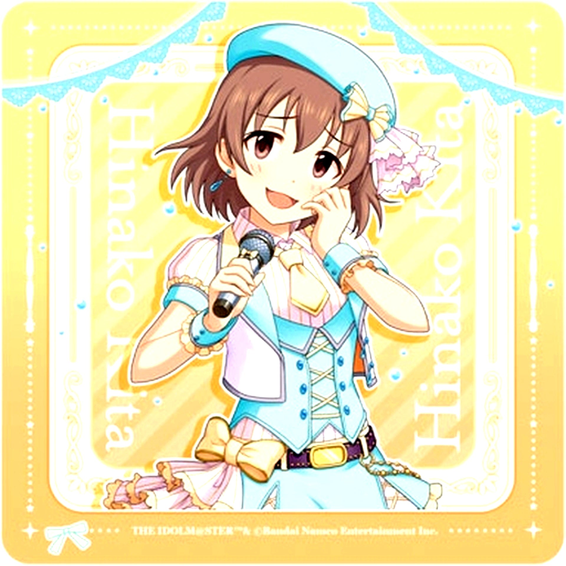 Hinako Kita THE IDOLMASTER CINDERELLA GIRLS Trading Rubber Mat Coaster [USED]