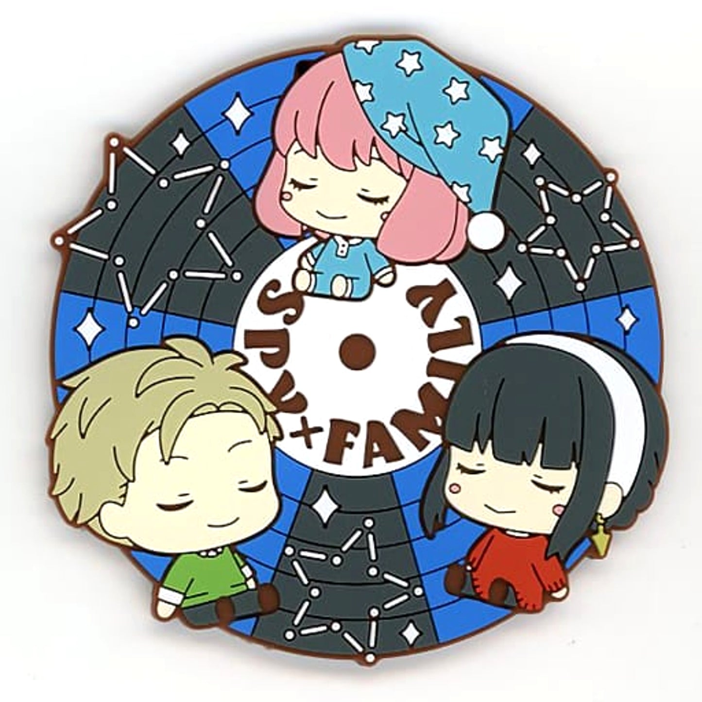 SPY x FAMILY Loid & Others Sleep Ichiban Kuji Extra Mission Rubber Coaster Collection Prize F [USED]