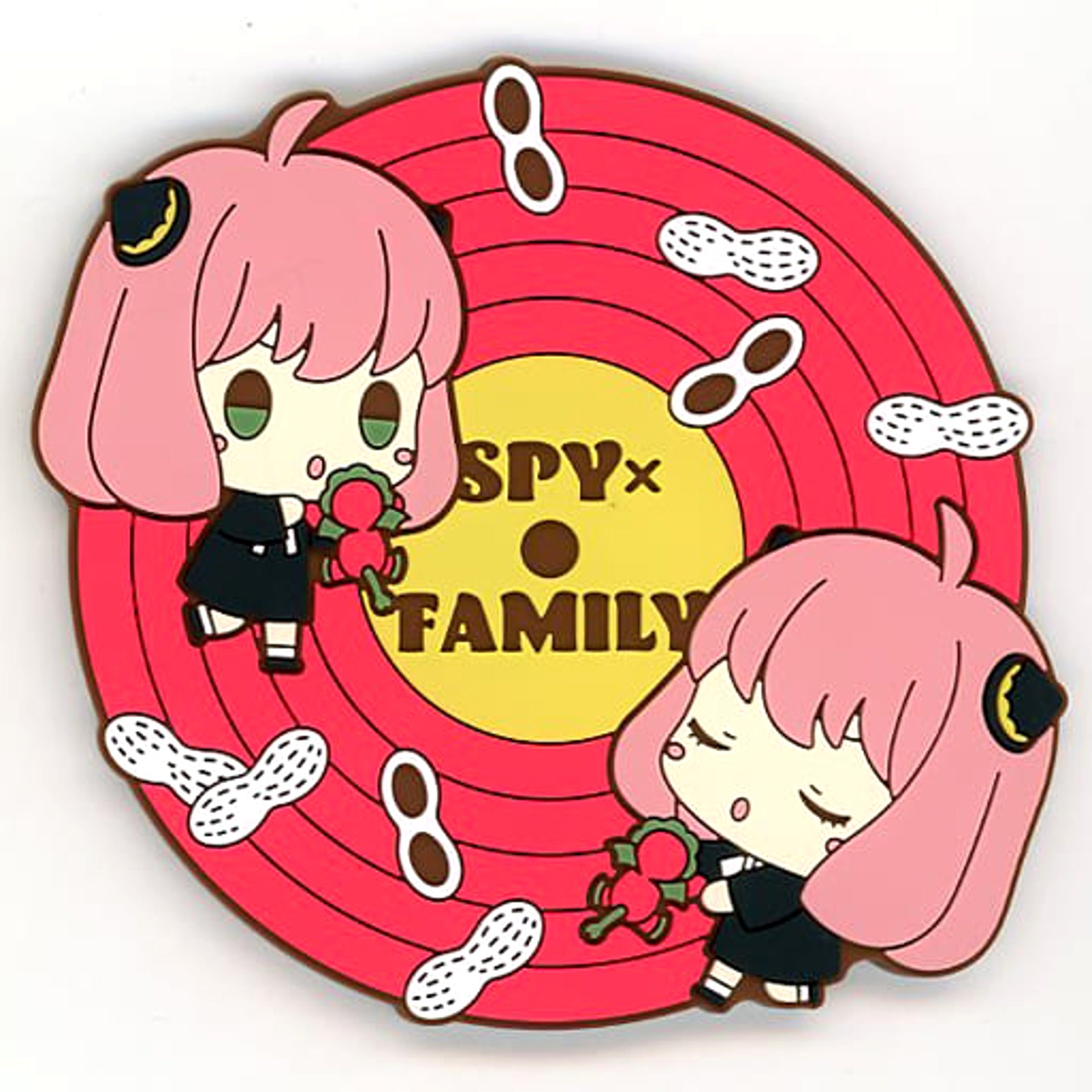 SPY x FAMILY Anya Nur Peanuts! Ichiban Kuji Extra Mission Rubber Coaster Collection Prize F [USED]