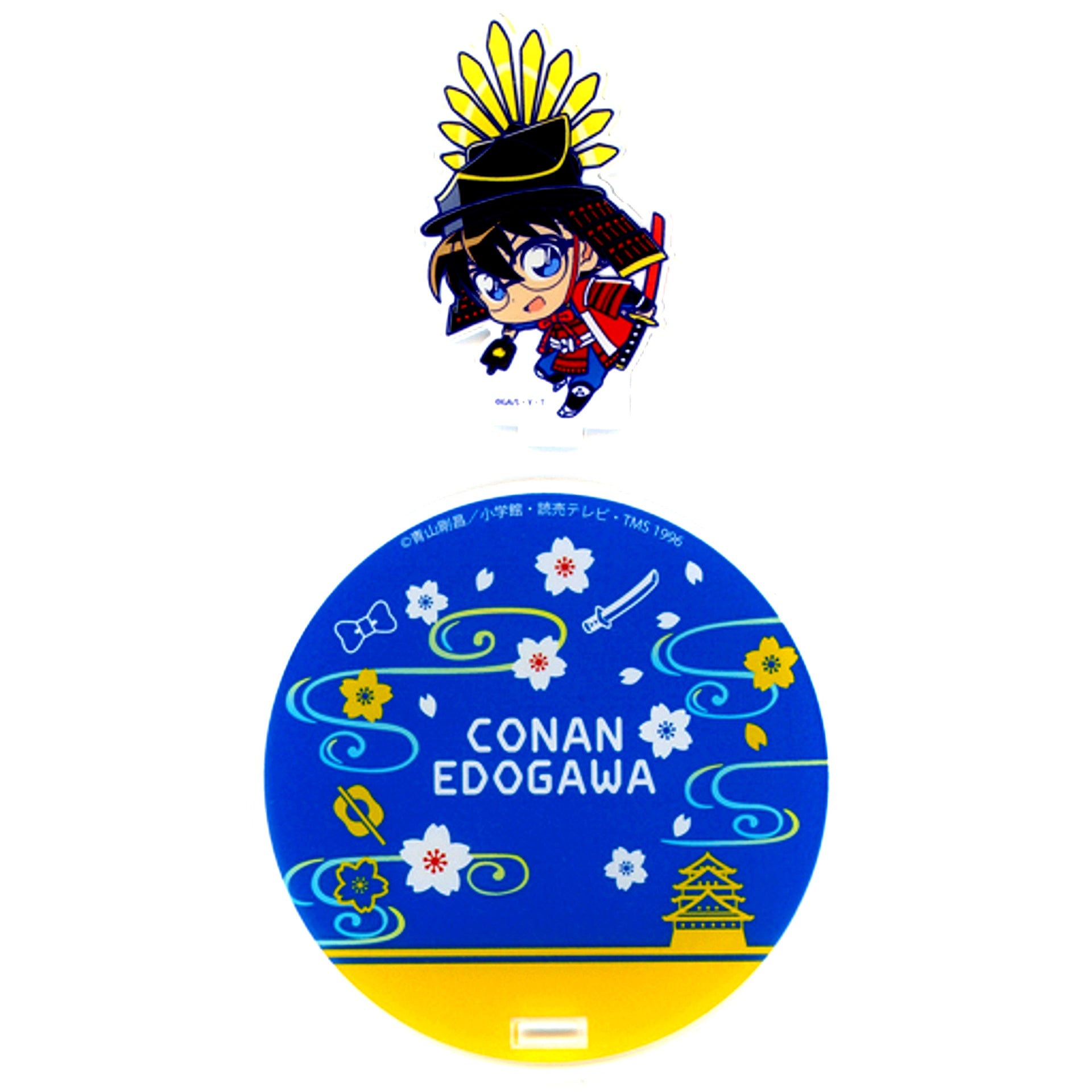 Conan Edogawa Sengoku Ver. Detective Conan Osaka Castle Honjin SPECIAL SHOP Acrylic Stand Coaster [USED]