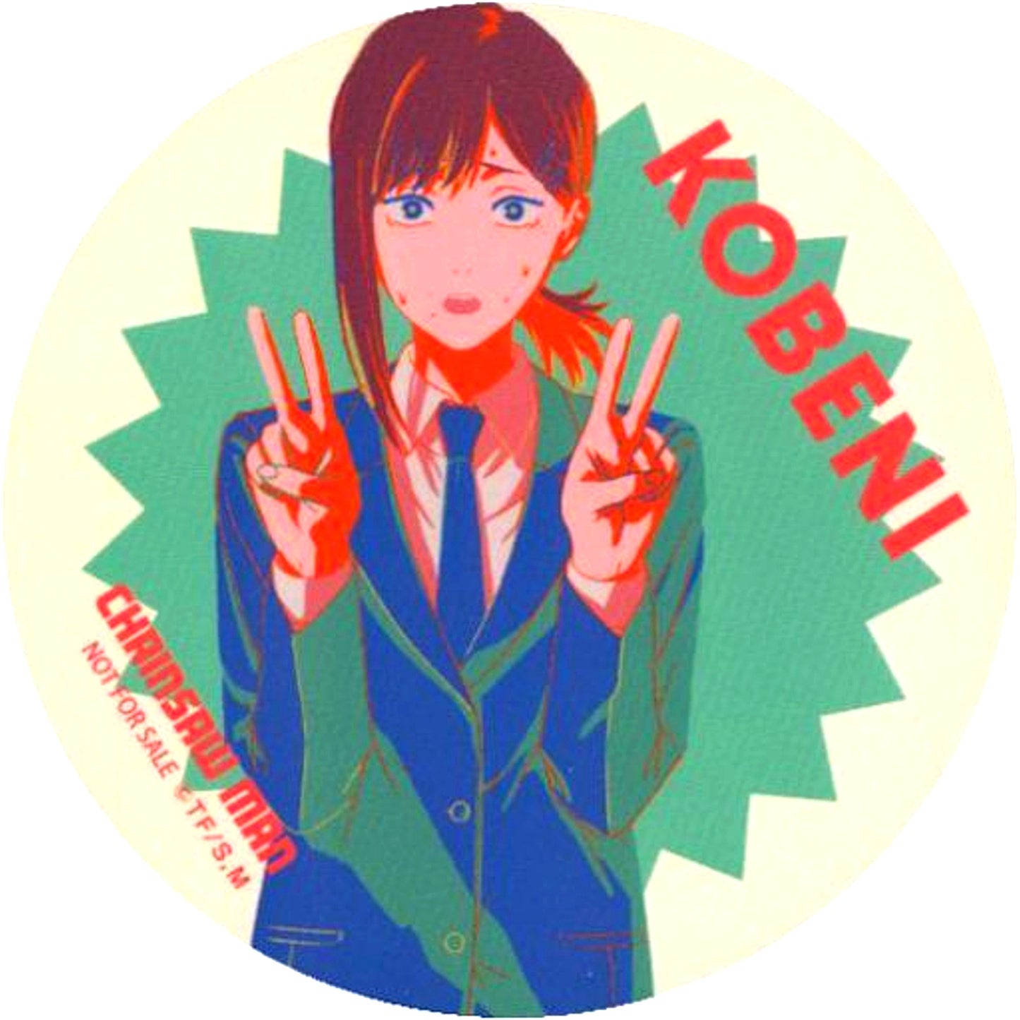 Kobeni Higashiyama Chainsaw Man x Bakudanyakihonpo Vol.2 Coaster Collab Menu Bonus [USED]