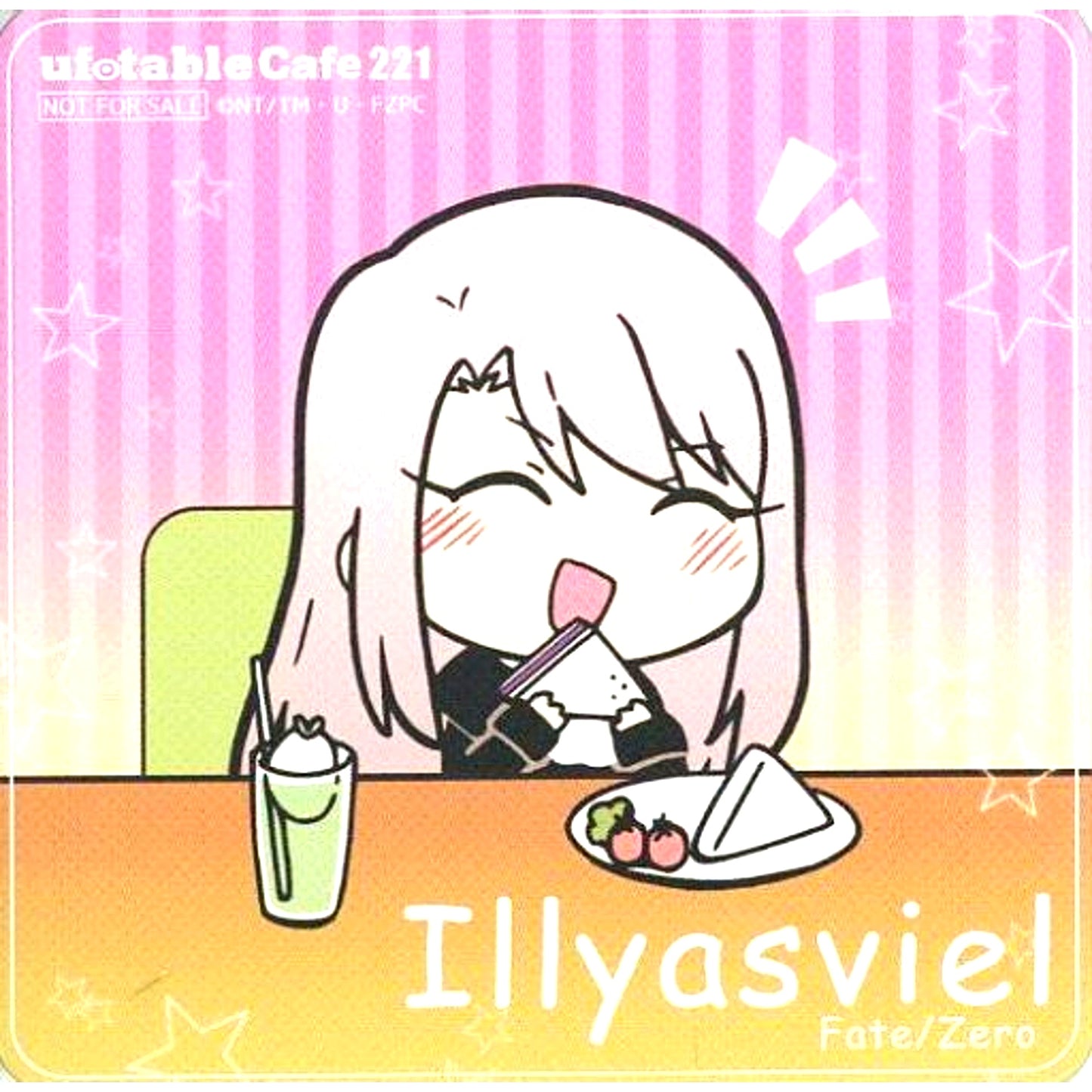 Illyasviel von Einzbern Zero Coaster Fate/Zero to stay night Cafe Drink Order Bonus [USED]