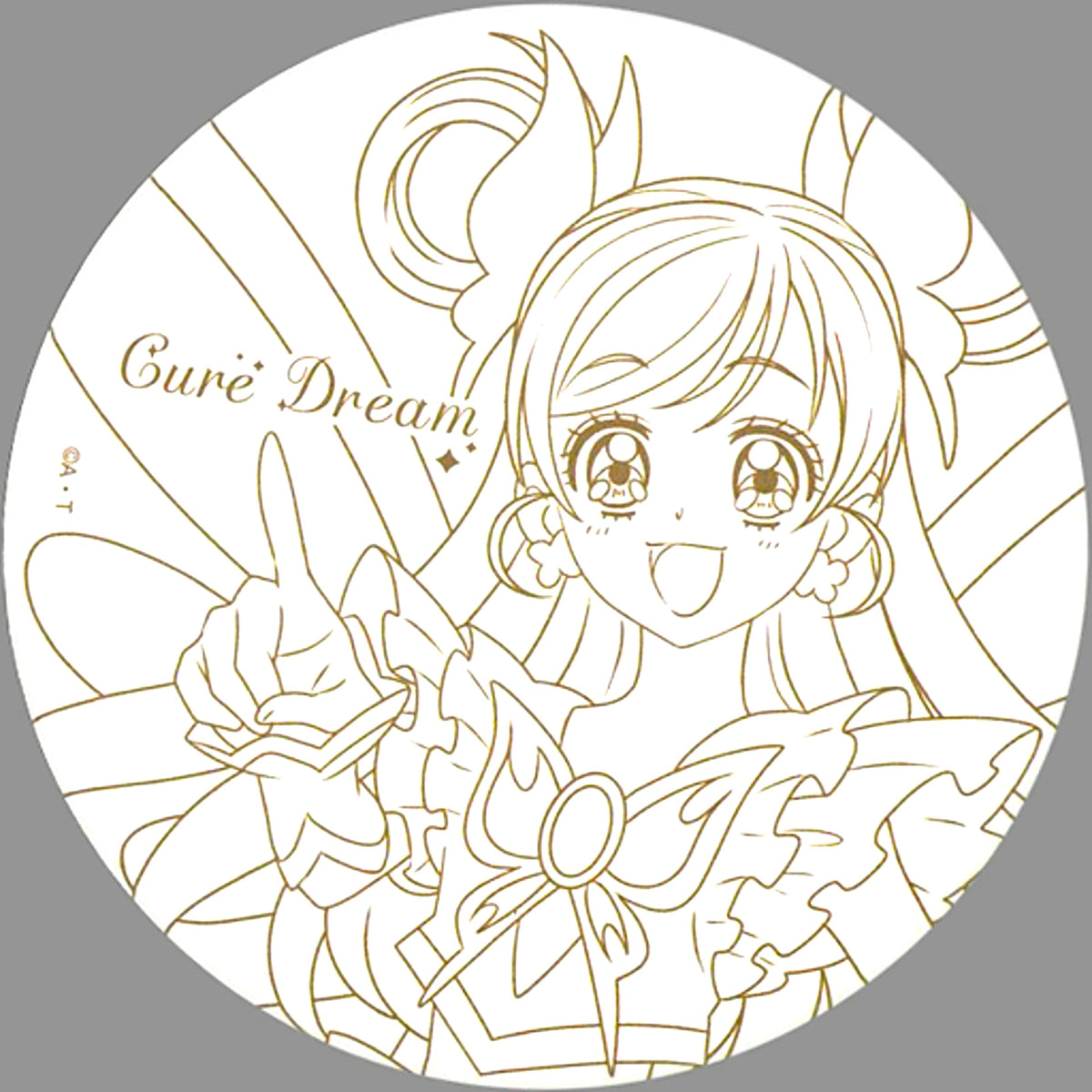 Cure Dream Ceramic Coaster All PreCure Exhibition 20th Anniversary Memories [USED]