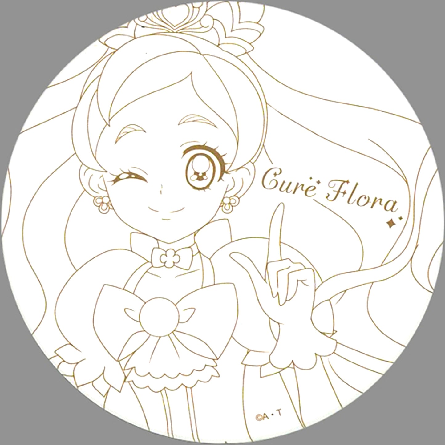 Cure Flora Ceramic Coaster All PreCure Exhibition 20th Anniversary Memories [USED]