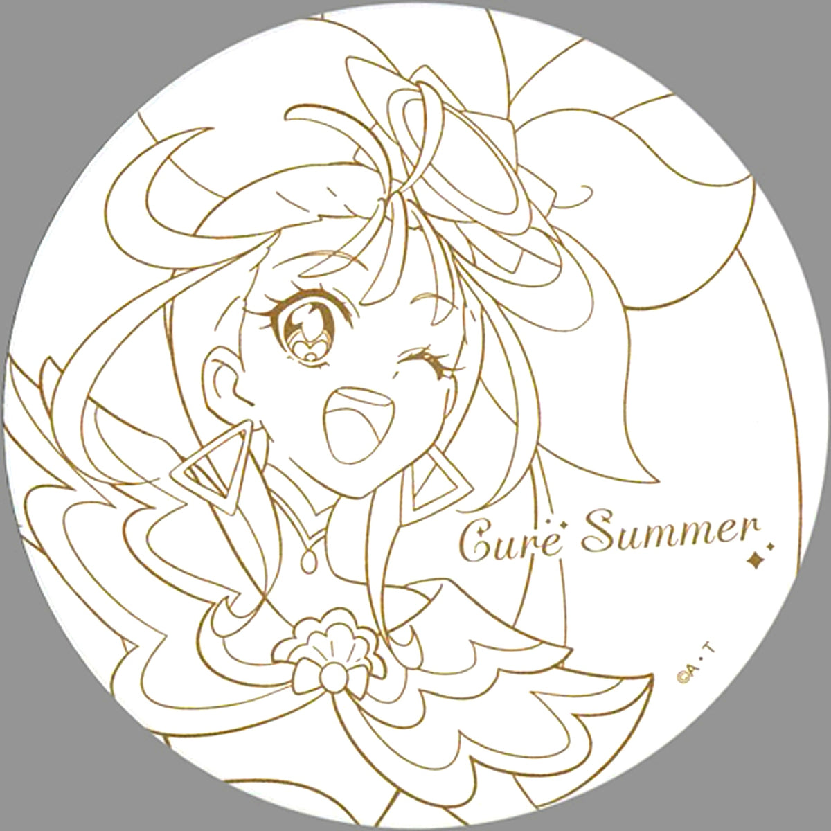 Cure Summer Ceramic Coaster All PreCure Exhibition 20th Anniversary Memories [USED]
