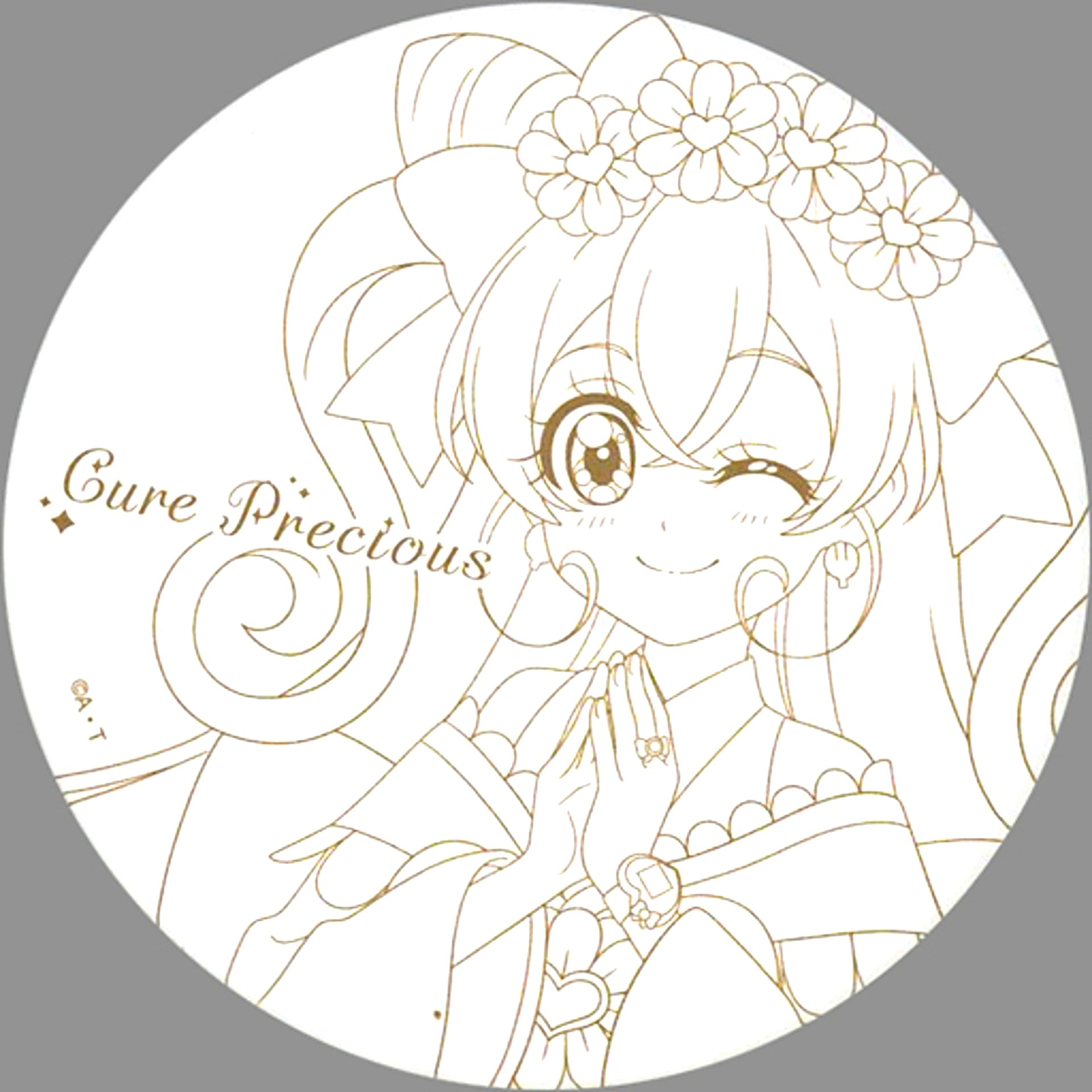 Cure Precious Ceramic Coaster All PreCure Exhibition 20th Anniversary Memories [USED]
