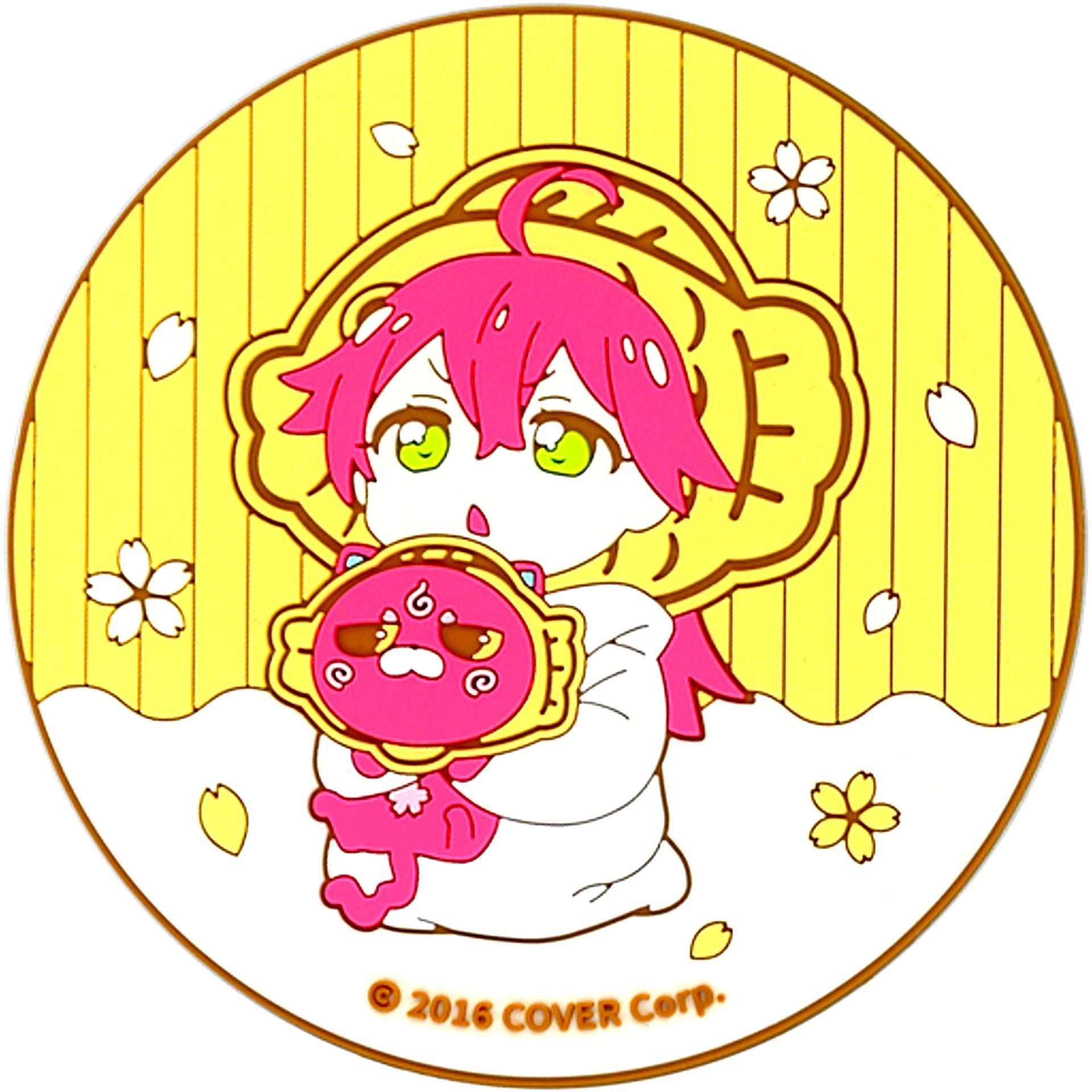 Sakura Miko D Taiyaki Outfit Rubber Coaster Virtual YouTuber Hololive Sakura Miko x Naruto Taiyaki Honpo [USED]