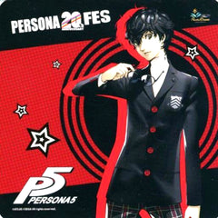 Protagonist Persona 5 Original Coaster Persona 20th Fes x Pasela Collabo Cafe Menu Order Bonus [USED]