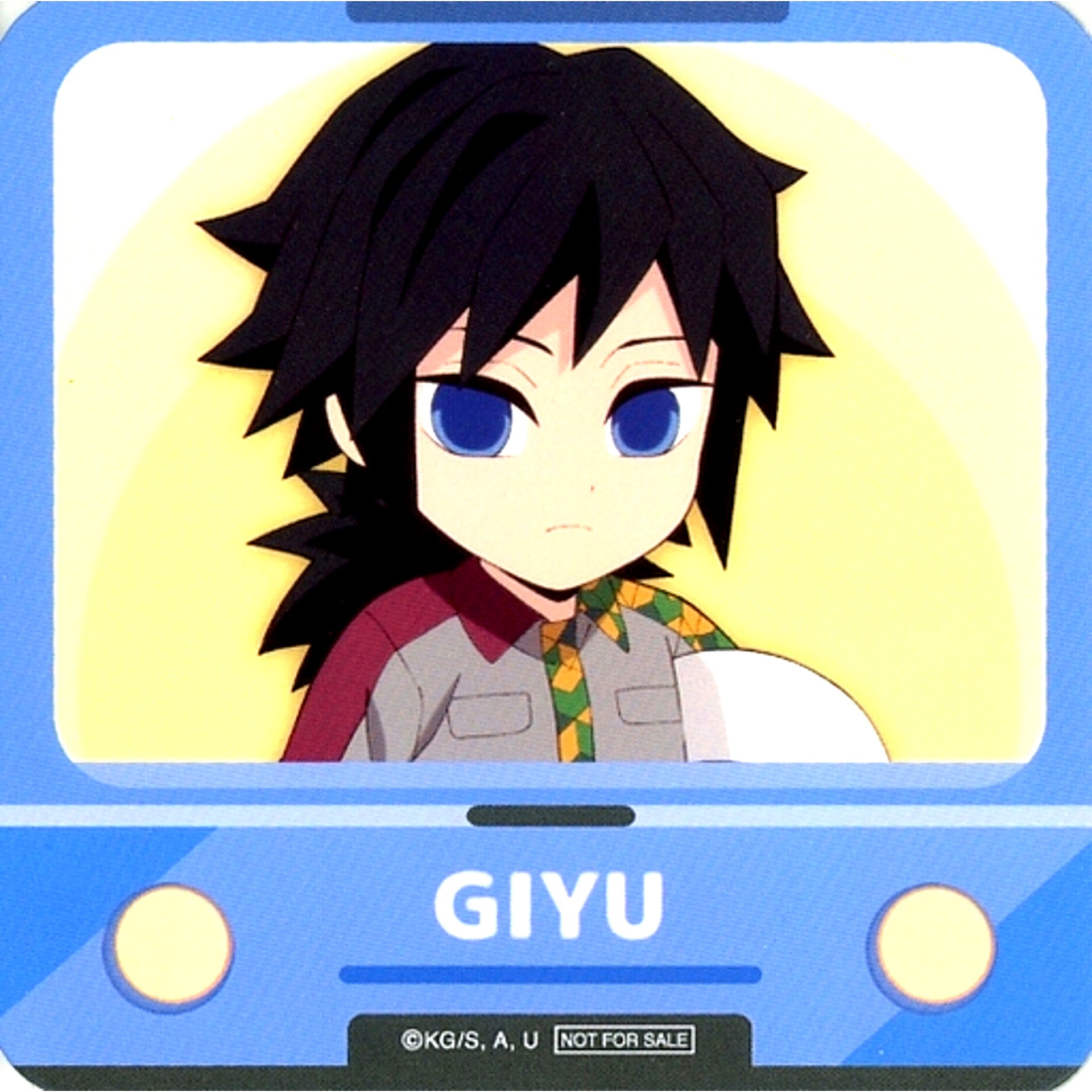 Giyu Tomioka Demon Slayer x Osaka Metro Subway Infiltration Sugoroku Great Strategy Collabo Menu Order Bonus Original Coaster [USED]
