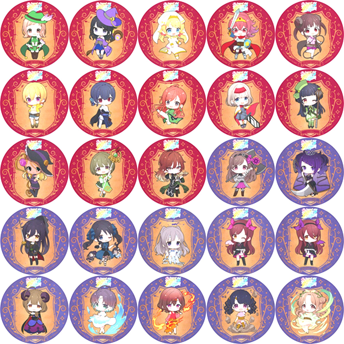 Set of 25 THE IDOLMASTER SHINY COLORS x animatecafe Legend of SHINY COLORS Menu Order Bonus Random Coaster [USED]