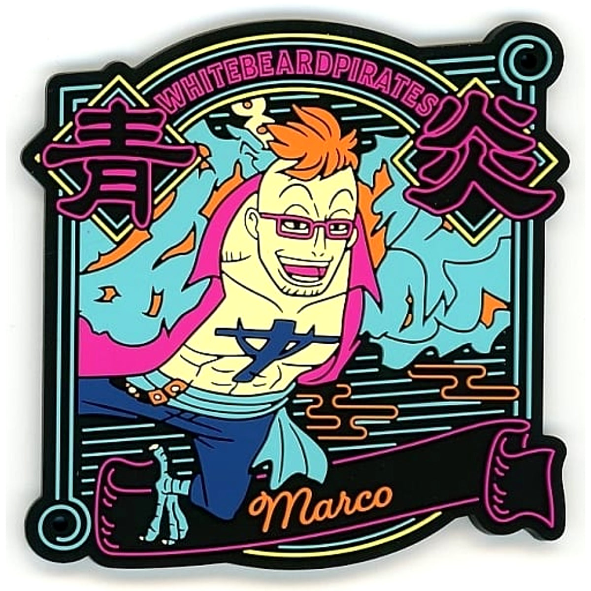 One Piece Marco Ichiban Kuji EX Idome! Hyakka Ryouran Onigashima Rubber Coaster Prize F [USED]