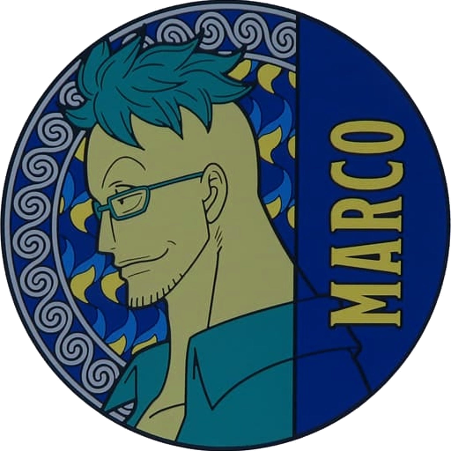 One Piece Marco Ichiban Kuji EX Those Who Harbor Demons Vol. 2 Rubber Coaster Prize G [USED]