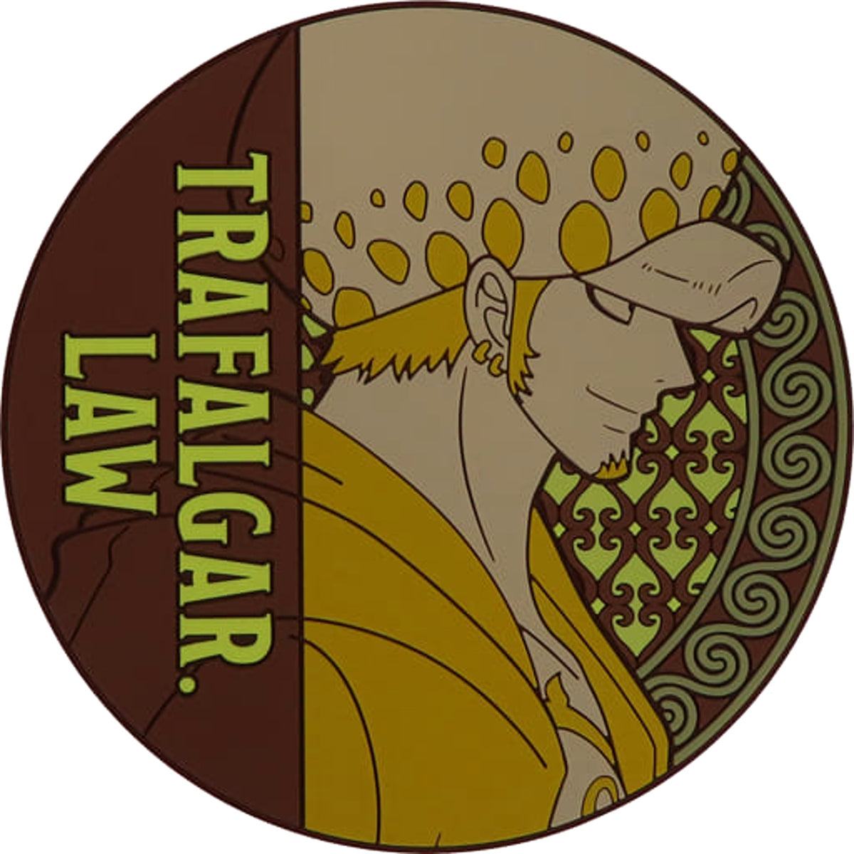 One Piece Trafalgar Law Ichiban Kuji EX Those Who Harbor Demons Vol. 2 Rubber Coaster Prize G [USED]