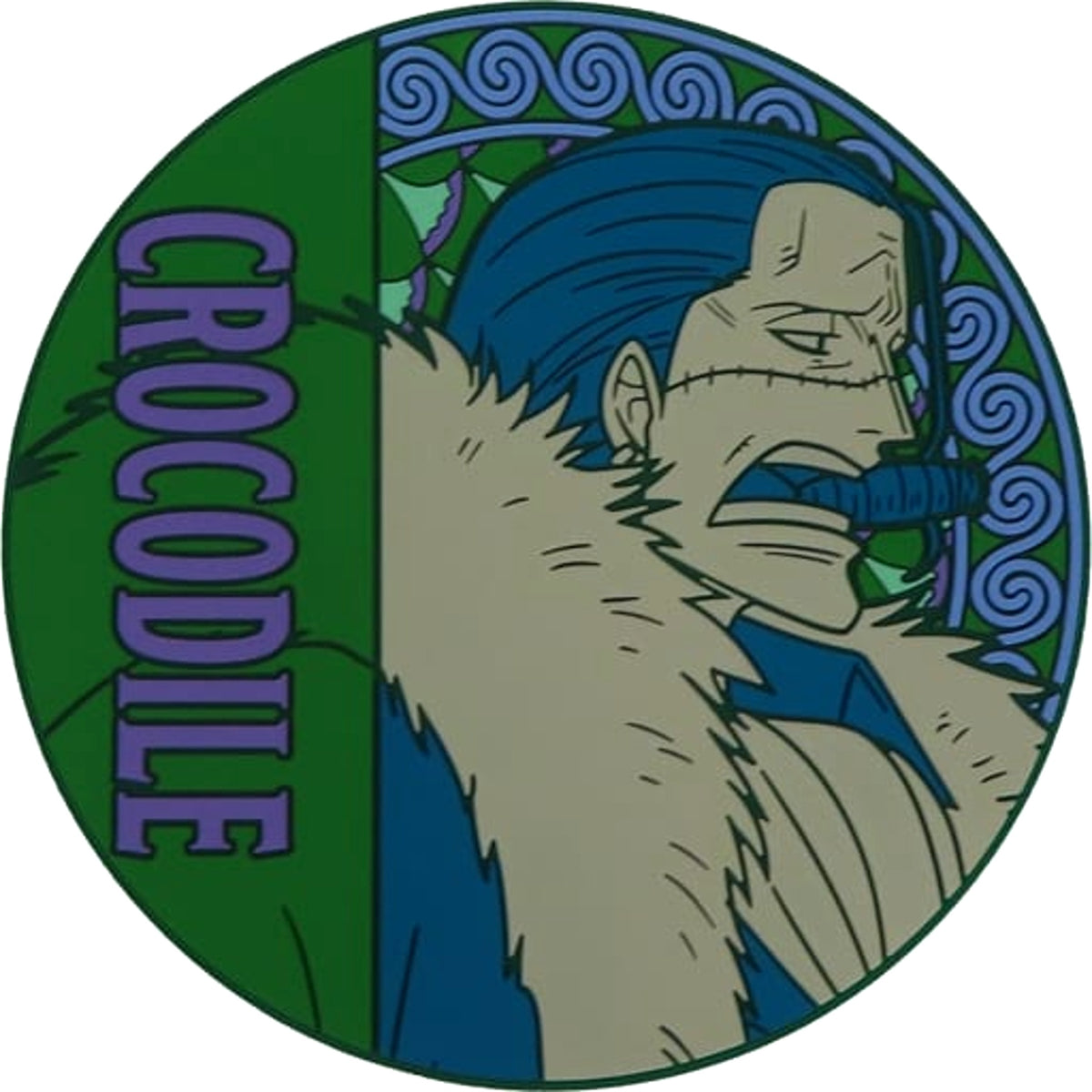 One Piece Sir Crocodile Ichiban Kuji EX Those Who Harbor Demons Vol. 2 Rubber Coaster Prize G [USED]
