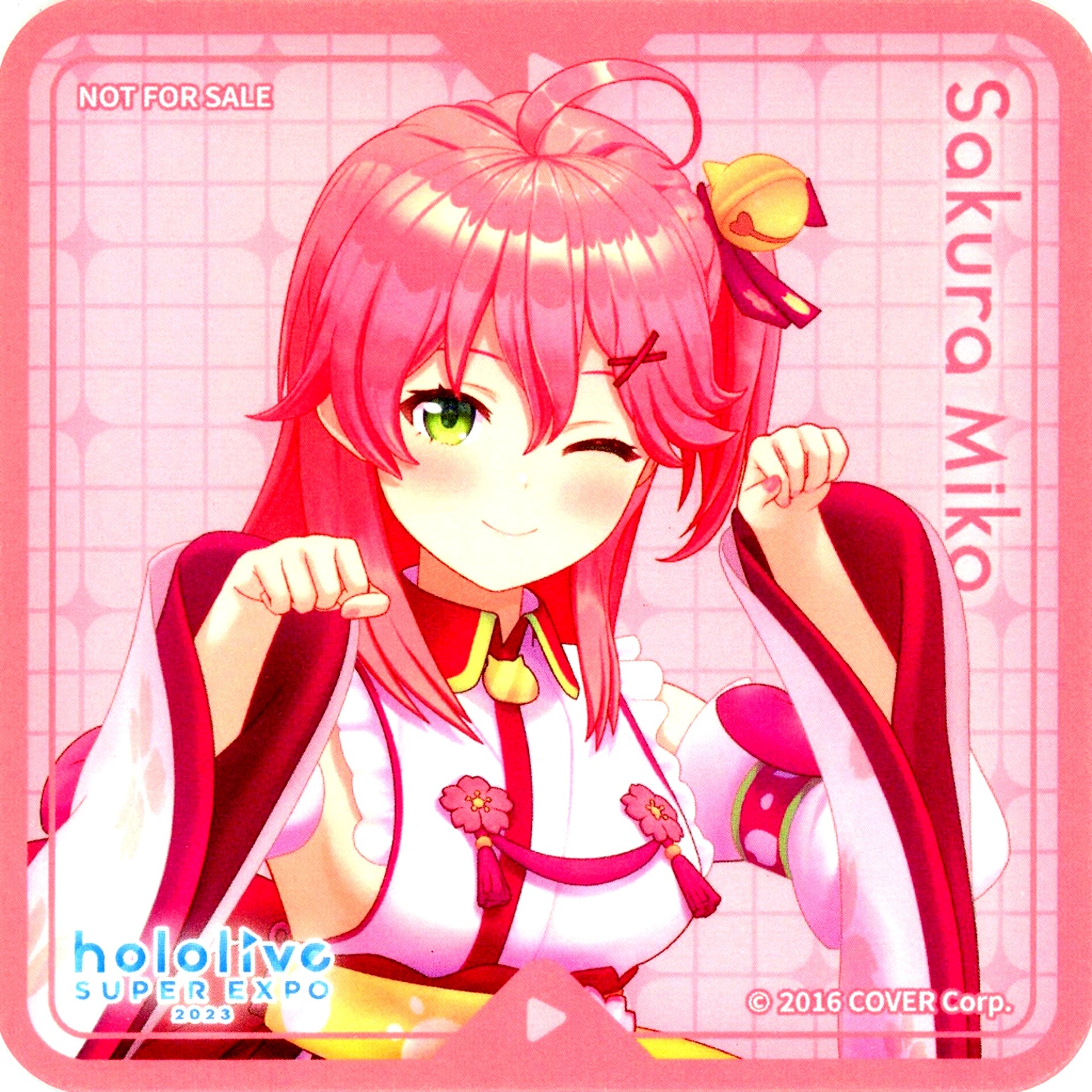 Sakura Miko Random Coaster Virtual YouTuber Hololive SUPER EXPO 2023 Drink Menu Order Bonus [USED]