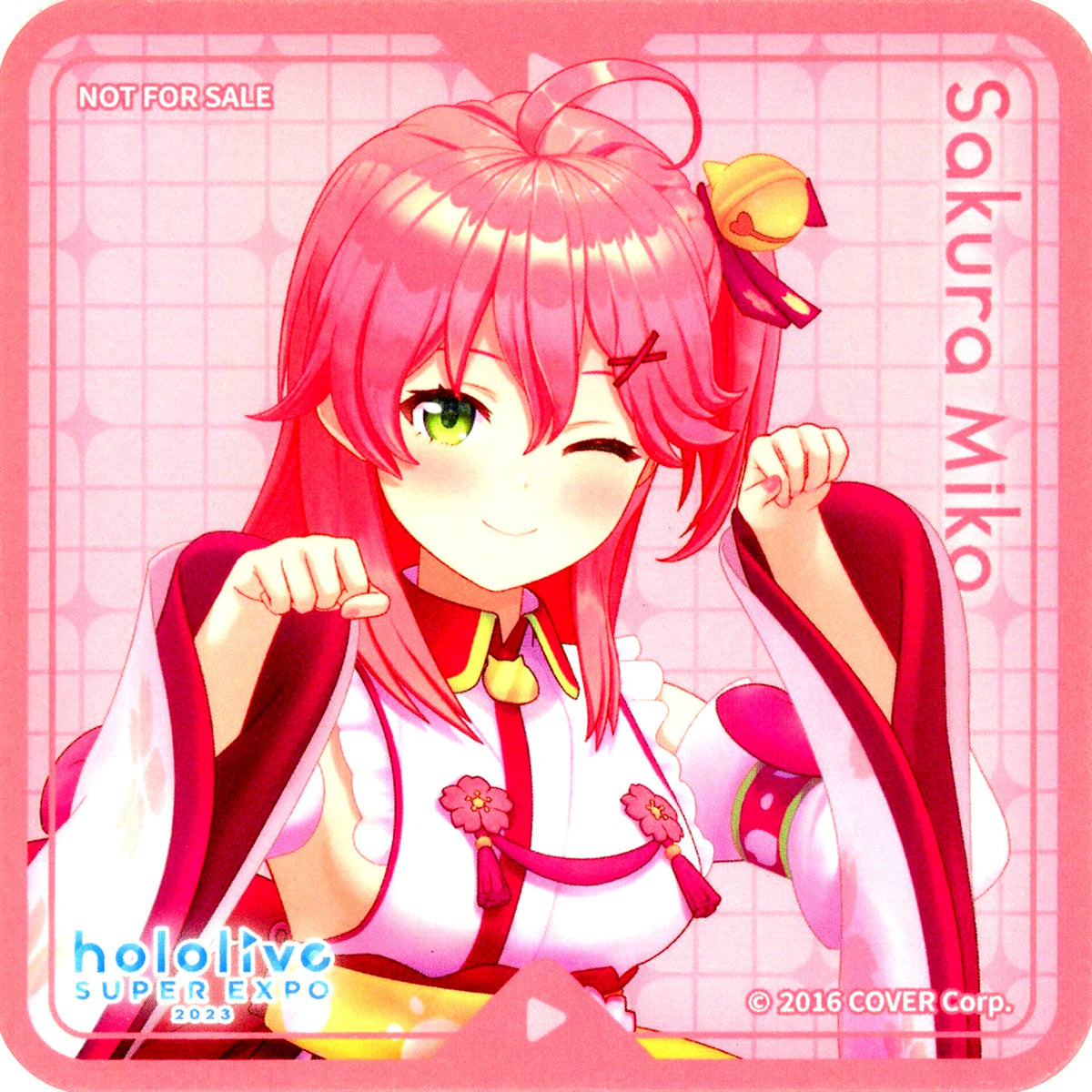 Sakura Miko Random Coaster Virtual YouTuber Hololive SUPER EXPO 2023 Drink Menu Order Bonus [USED]