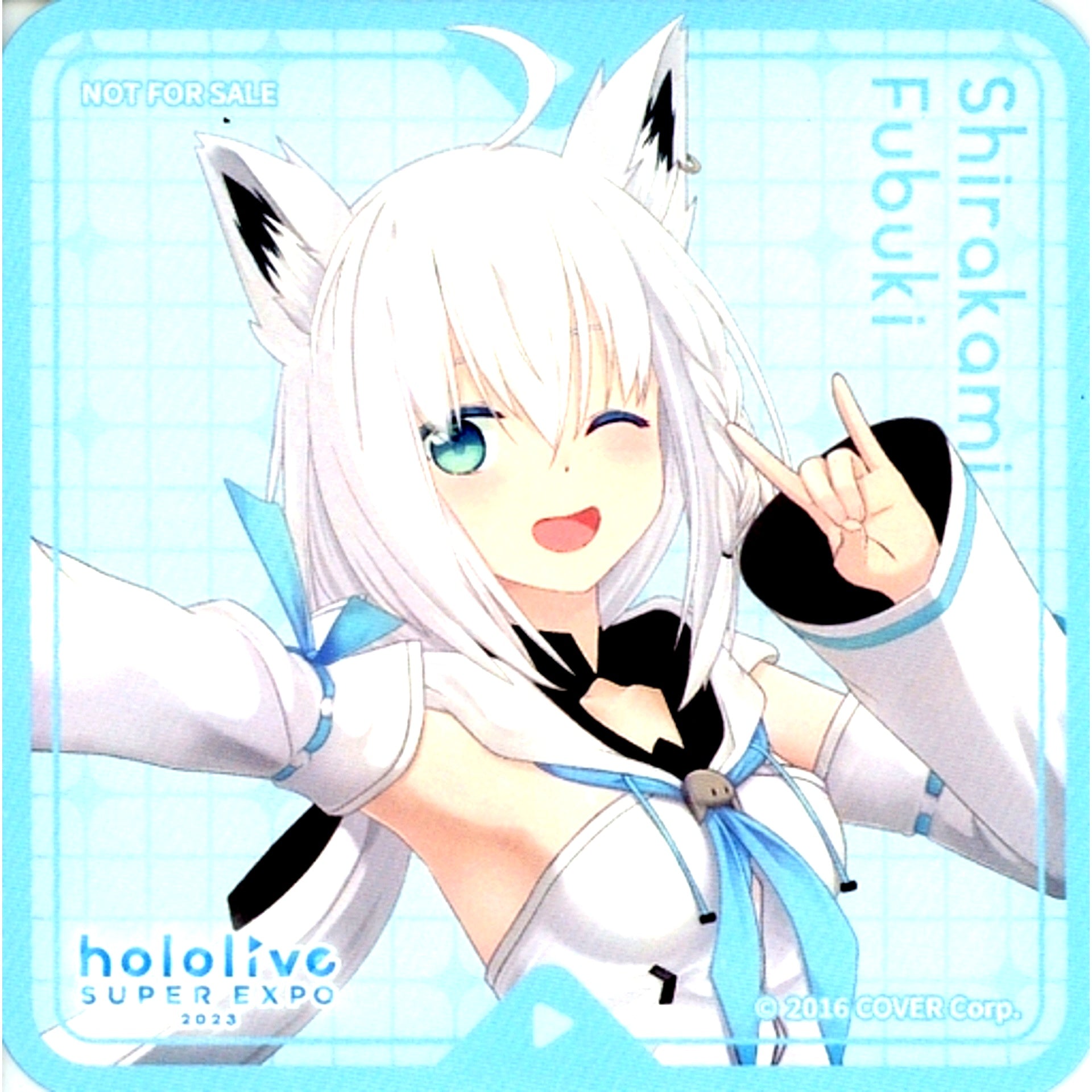 Shirakami Fubuki Virtual YouTuber Hololive Random Coaster hololive SUPER EXPO 2023 Drink Menu Order Bonus [USED]