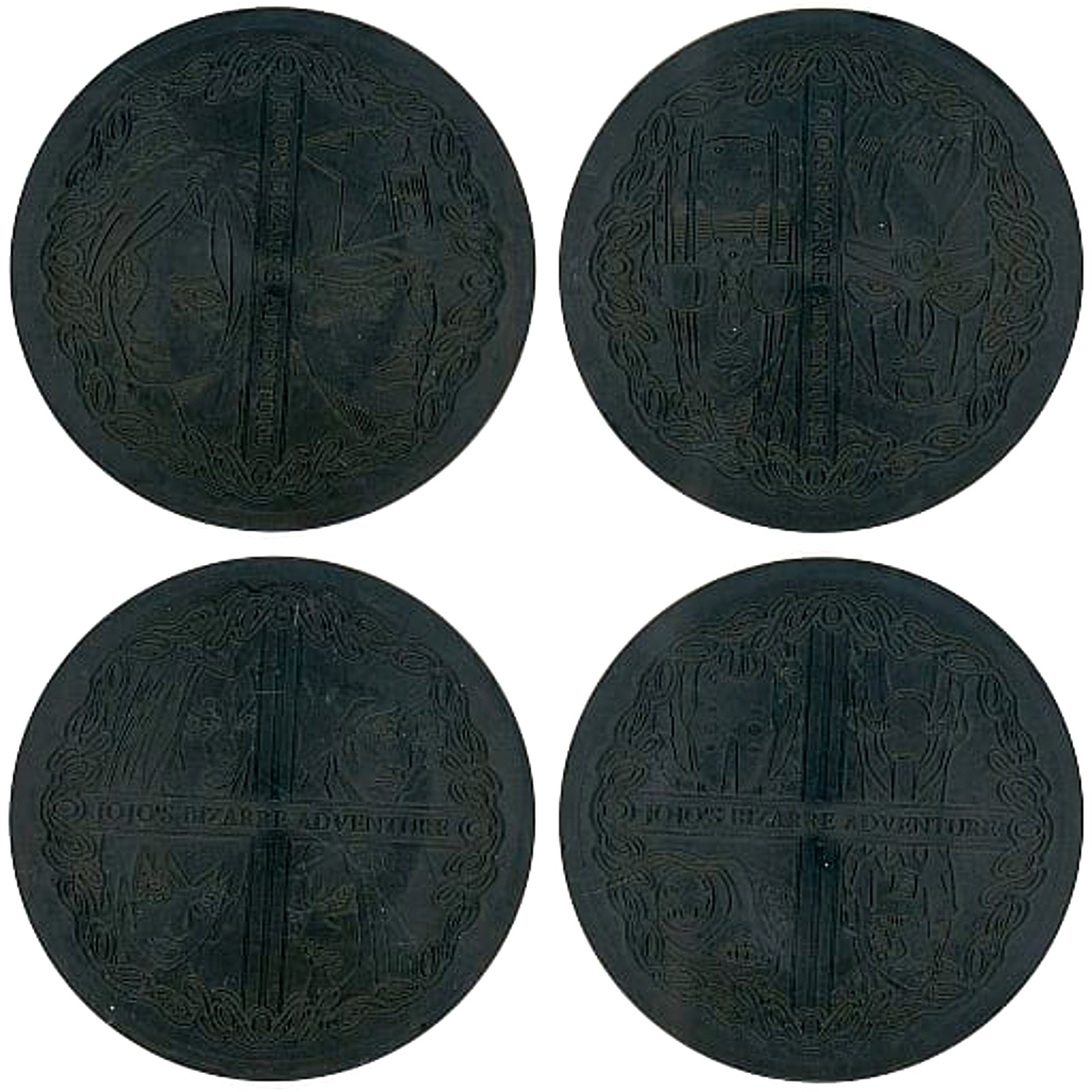 JoJo's Bizarre Adventure Part 6: Stone Ocean Stone Free & Others All 4 Types Set Ichiban Kuji Stand's Assemble Coaster Prize G [USED]