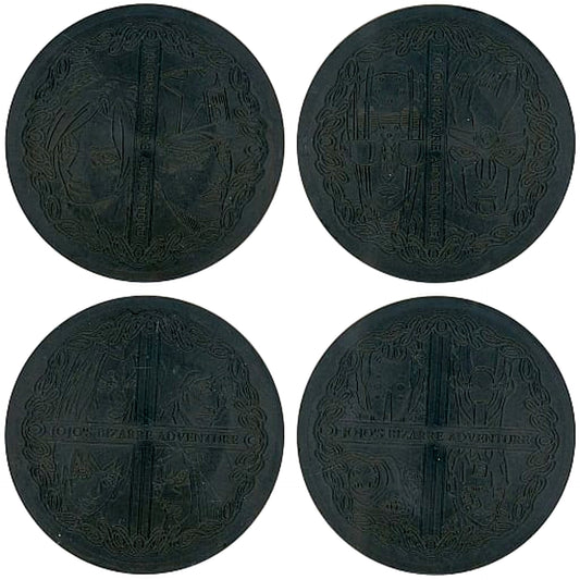JoJo's Bizarre Adventure Part 6: Stone Ocean Stone Free & Others All 4 Types Set Ichiban Kuji Stand's Assemble Coaster Prize G [USED]