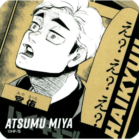 Atsumu Miya Character Monochrome Haikyu!! Art Coaster V League Ver. [USED]