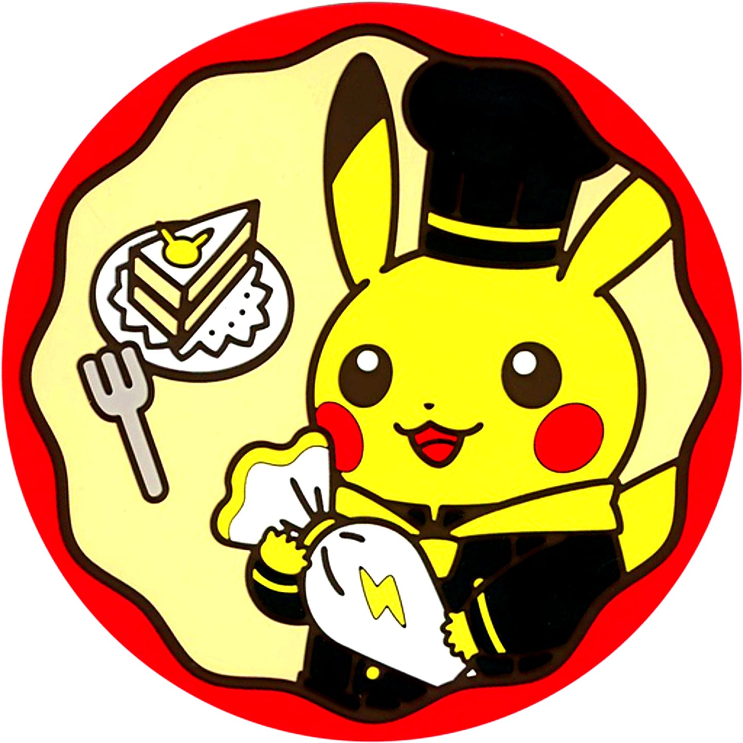 Pikachu Patissier Rubber Coaster Pokemon Pokemon Cafe Seat Reservation Limited Goods [USED]