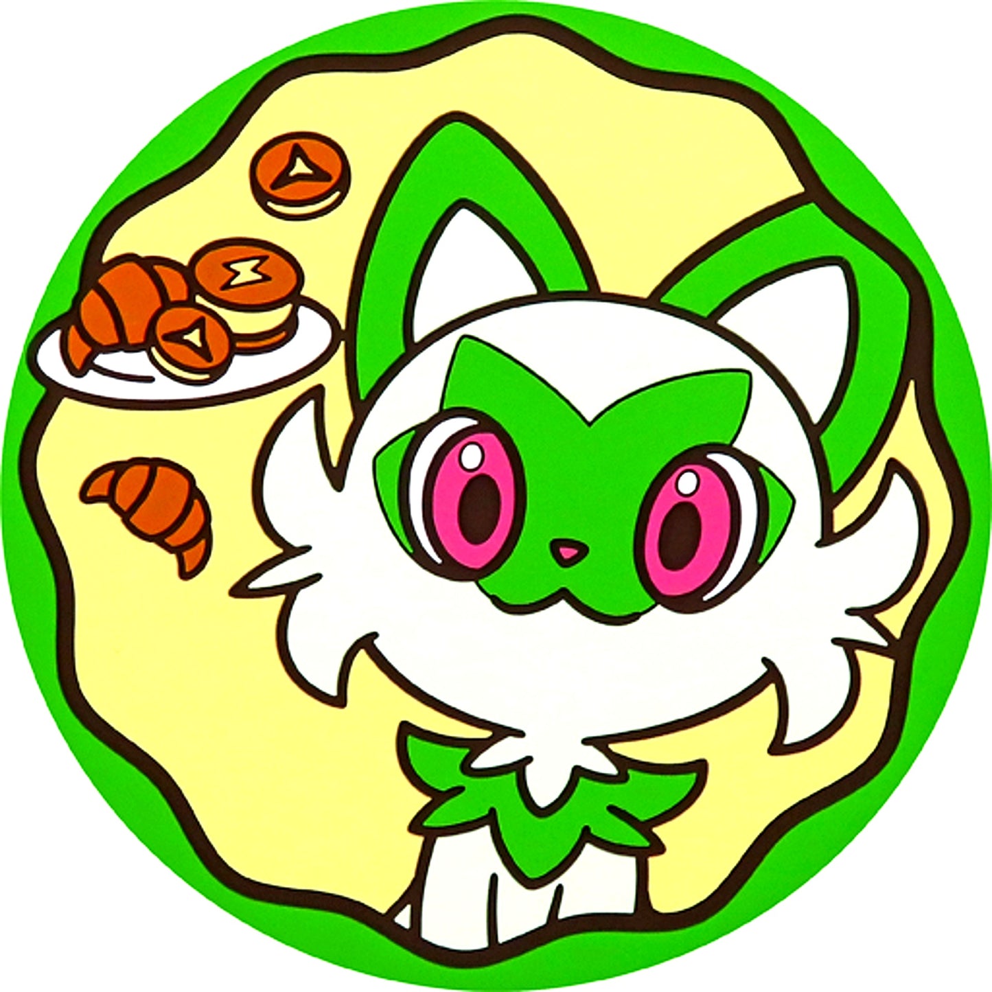 Sprigatito Rubber Coaster Pokemon Pokemon Cafe Seat Reservation Limited Goods [USED]