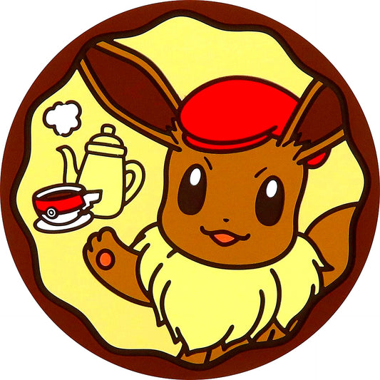 Eevee Rubber Coaster Pokemon Pokemon Cafe Seat Reservation Limited Goods [USED]