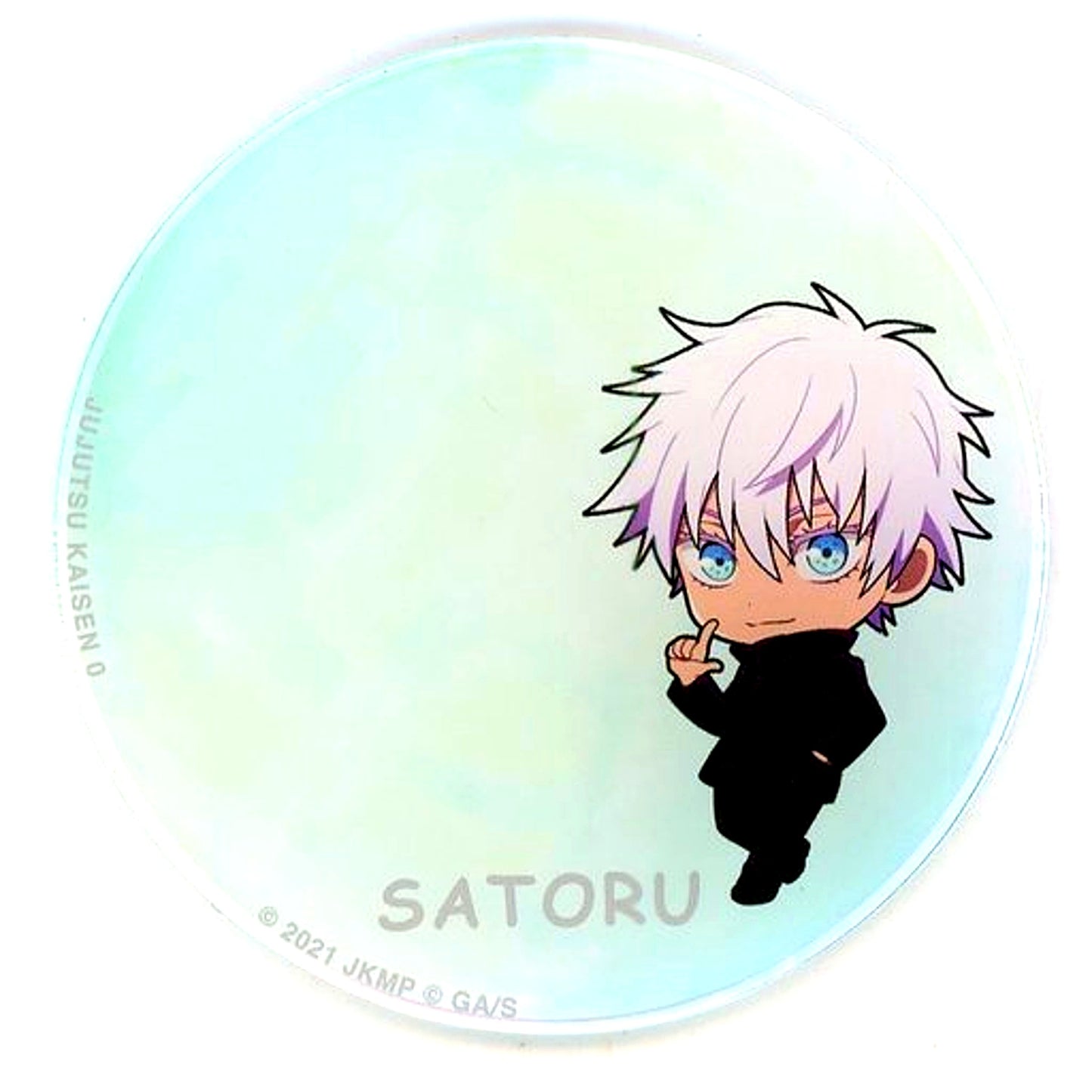 Satoru Gojo Chibi Character Jujutsu Kaisen 0 the Movie x Collabo Cafe Honpo Acrylic Coaster [USED]