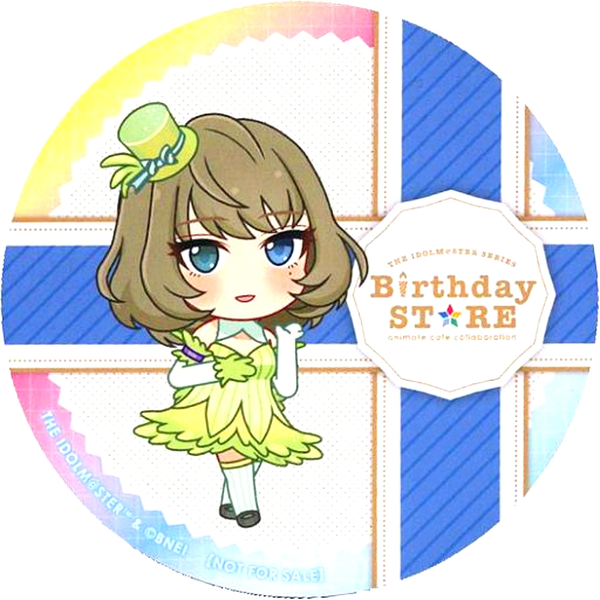 Kaede Takagaki Group 1 THE IDOLMASTER SERIES Birthday STORE June Drink Menu Order Bonus Random Coaster [USED]