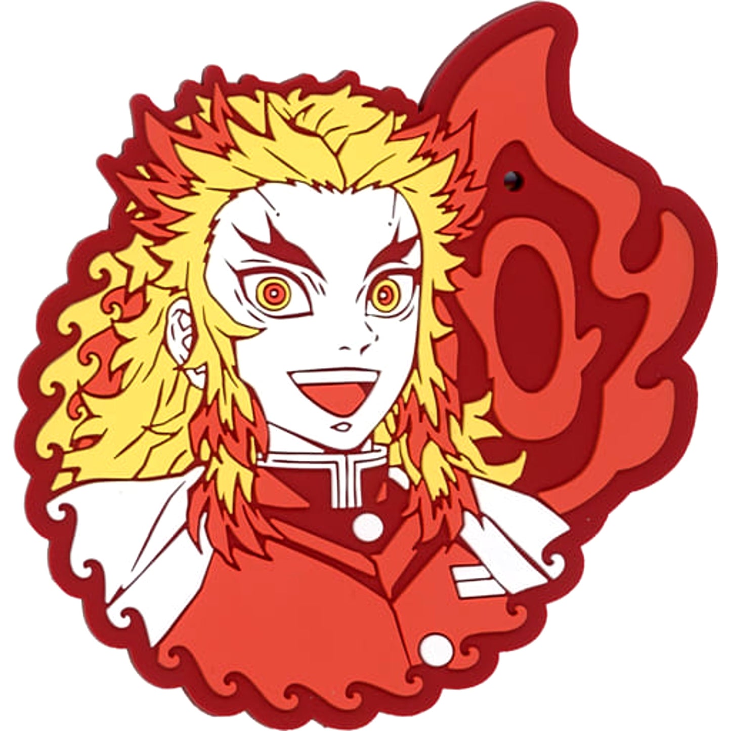 Demon Slayer: Kimetsu no Yaiba Kyojuro Rengoku Ichiban Kuji Abakareta Katanakaji no Sato Rubber Coaster Prize G [USED]