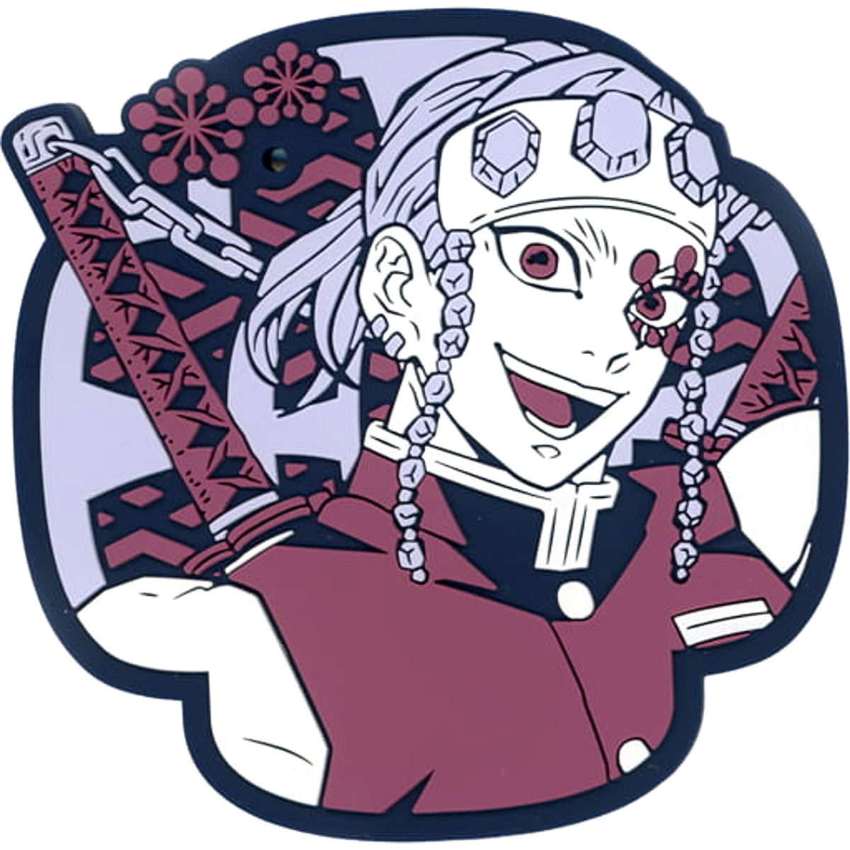 Demon Slayer: Kimetsu no Yaiba Tengen Uzui Ichiban Kuji Abakareta Katanakaji no Sato Rubber Coaster Prize G [USED]