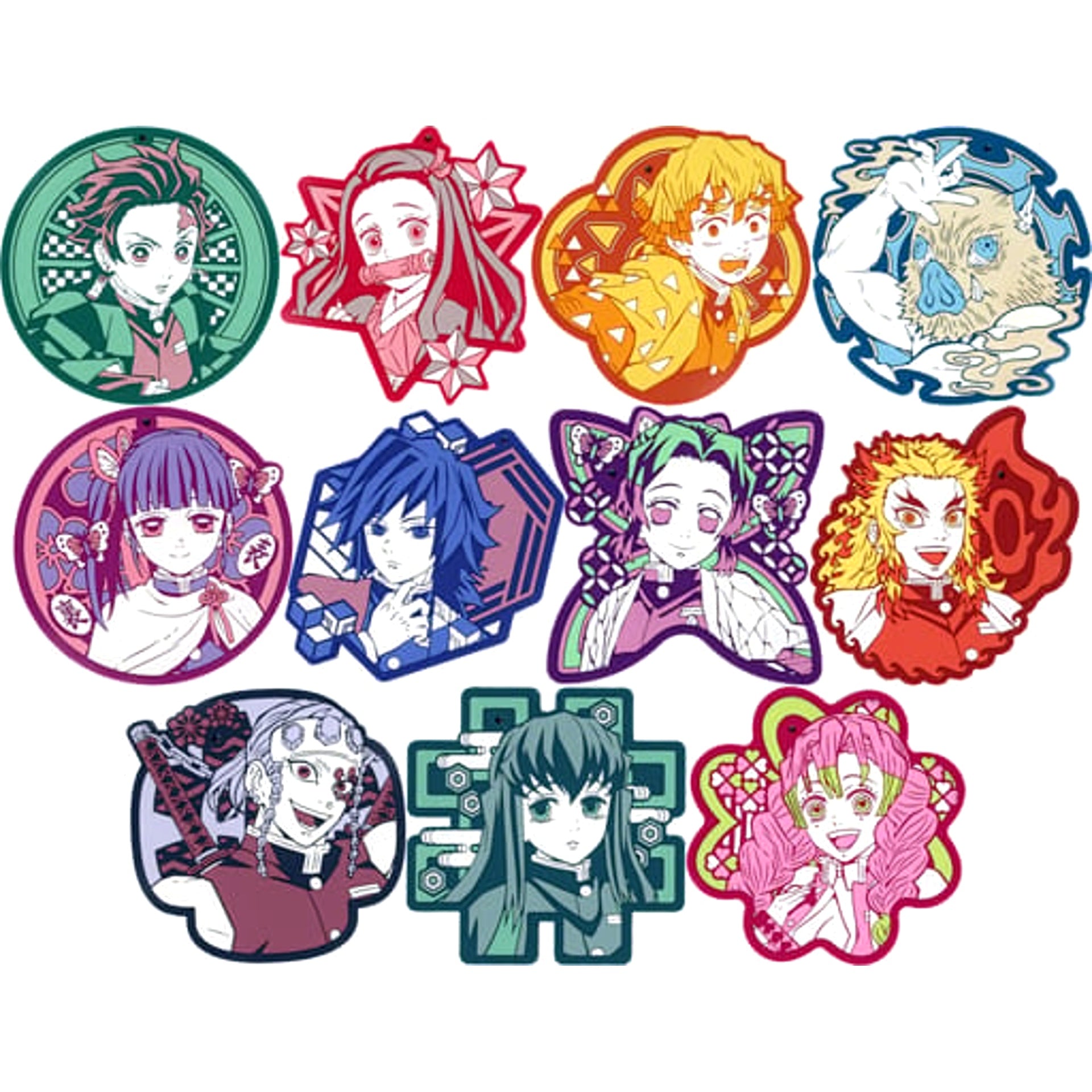 Demon Slayer: Kimetsu no Yaiba Nezuko Kamado & Others All 11 Types Set Ichiban Kuji Abakareta Katanakaji no Sato Rubber Coaster Prize G [USED]