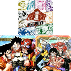 Set of 3 Group ONE PIECE Jump Festa 2022 Art Coaster 3rd Box Purchase Bonus Goods [USED]