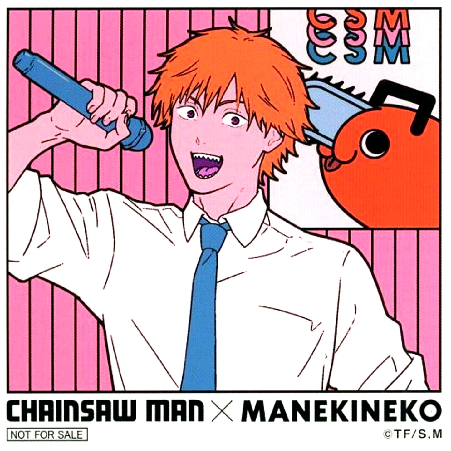 Denji Chainsaw Man x Karaoke Manekineko Original Coaster Collab Drink Bonus [USED]