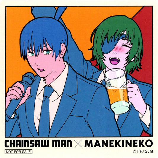 Aki Hayakawa Himeno Chainsaw Man x Karaoke Manekineko Original Coaster Collab Drink Bonus [USED]