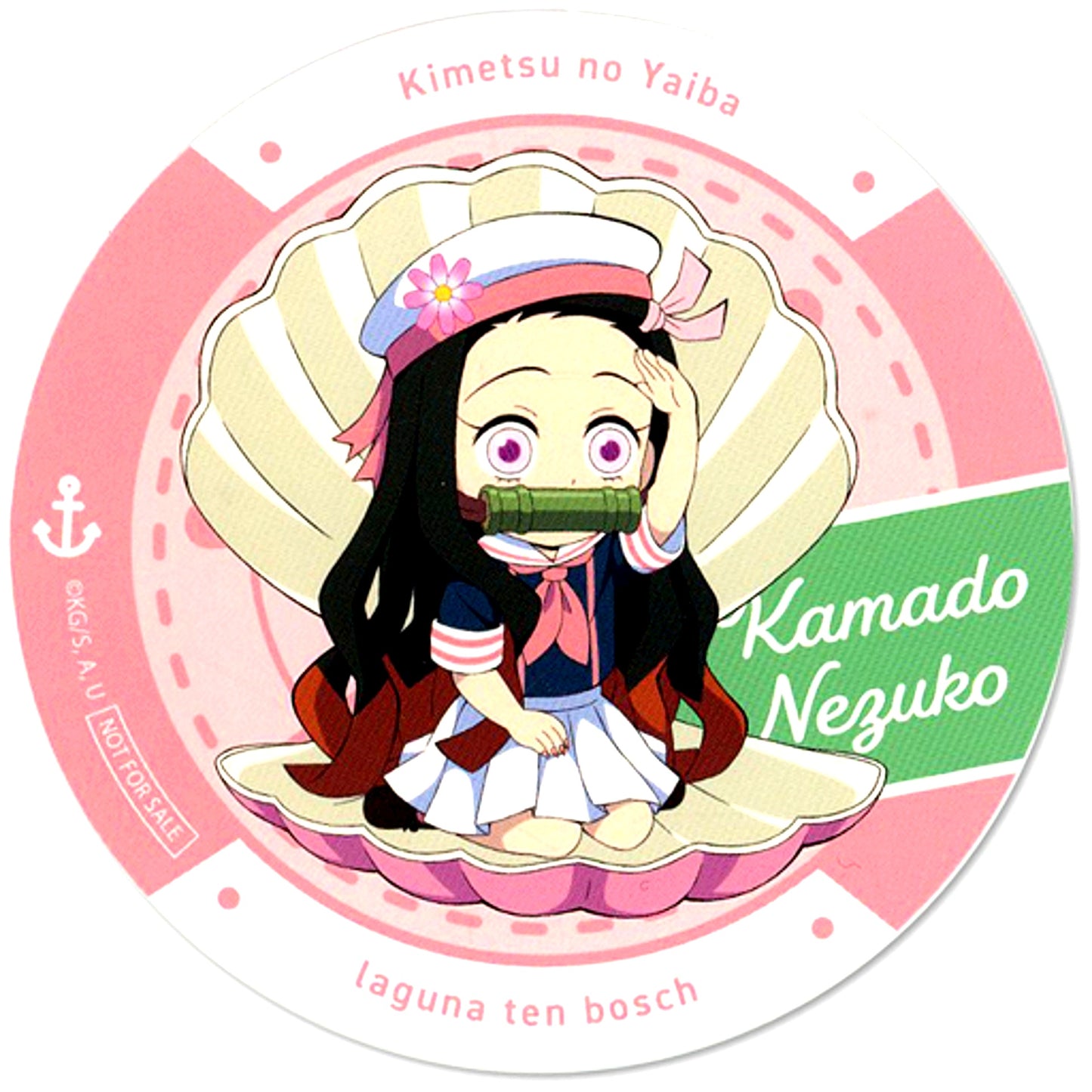 Nezuko Kamado Demon Slayer 3D Emaki in Lagunasia Collabo Food Order Bonus Coaster [USED]