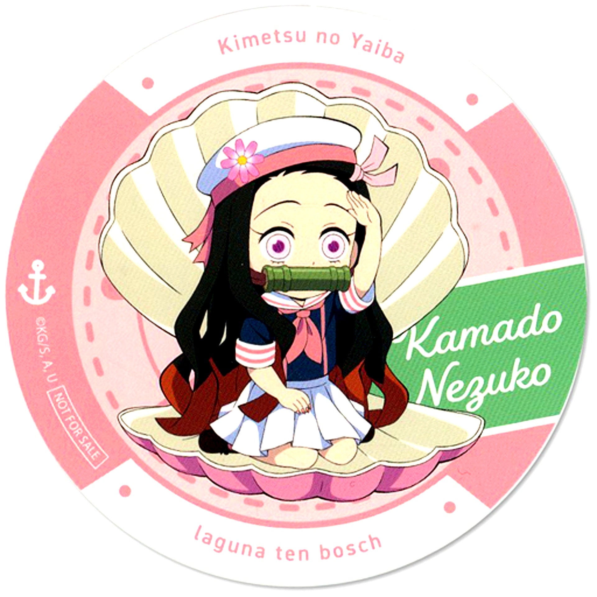 Nezuko Kamado Demon Slayer 3D Emaki in Lagunasia Collabo Food Order Bonus Coaster [USED]