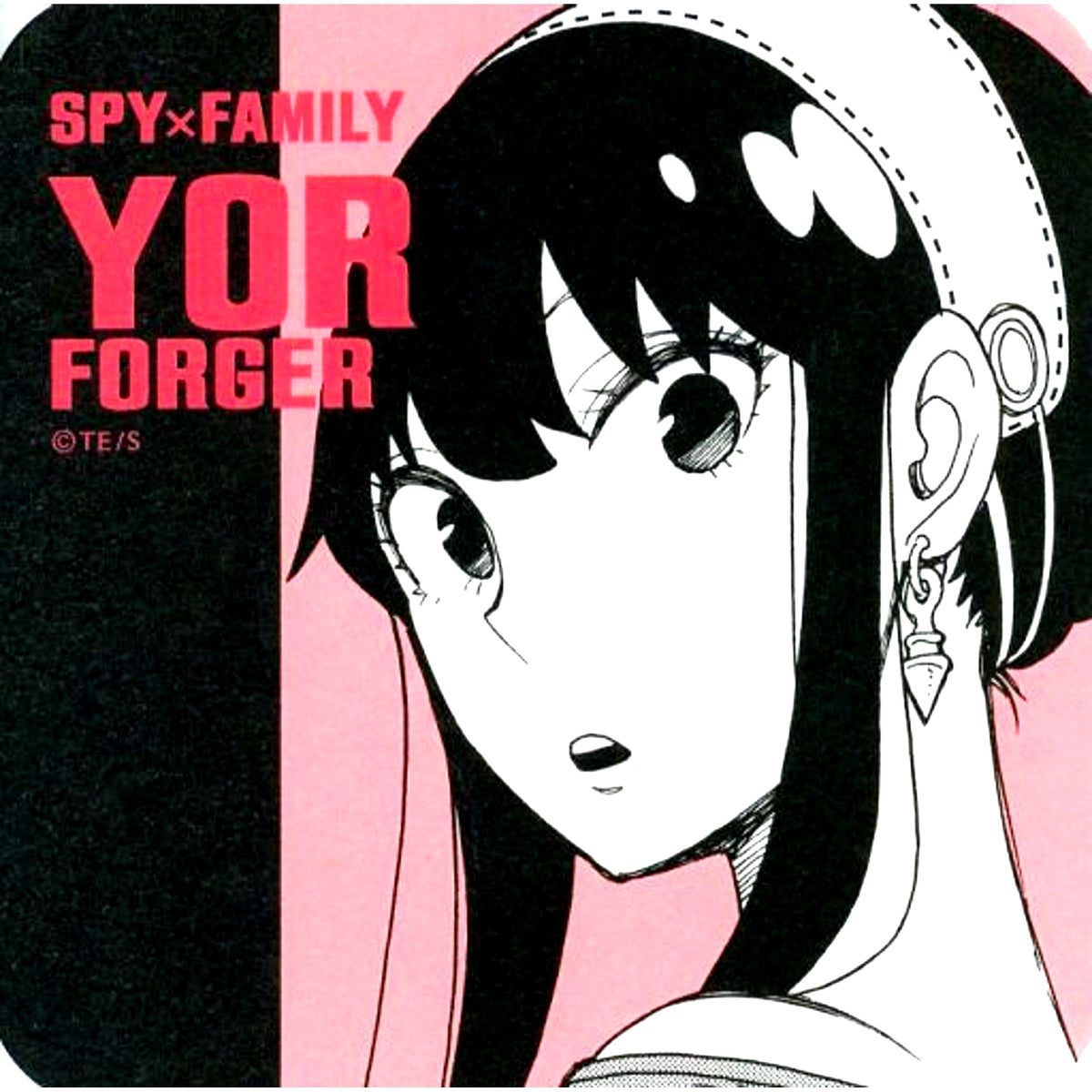 Yor Forger Comic Illustration SPY x FAMILY Exhibition Art Coaster [USED]
