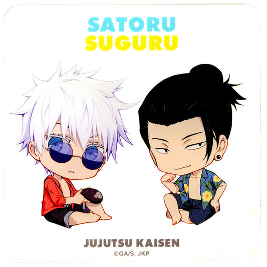 Satoru Gojo Suguru Geto Chibi Character Jujutsu Kaisen Hidden Inventory Premature Death x Chara Dri Acrylic Coaster [USED]
