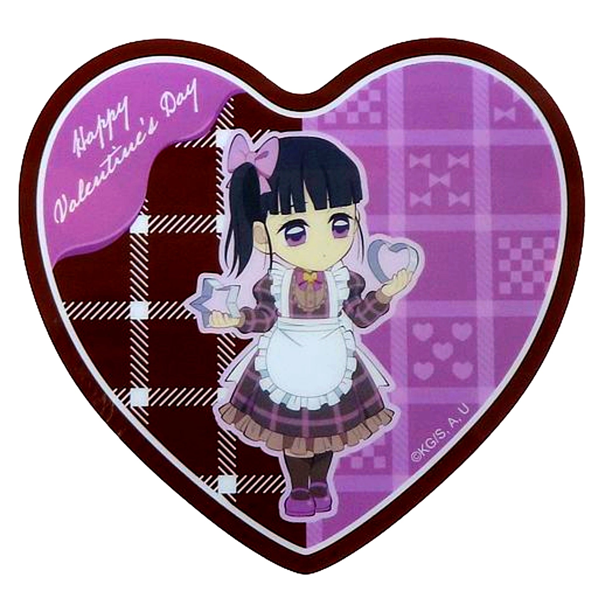 Kanao Tsuyuri Demon Slayer x ufotable Cafe x Machi Asobi CAFE Valentine Event 2023 Random Heart Shaped Acrylic Coaster [USED]