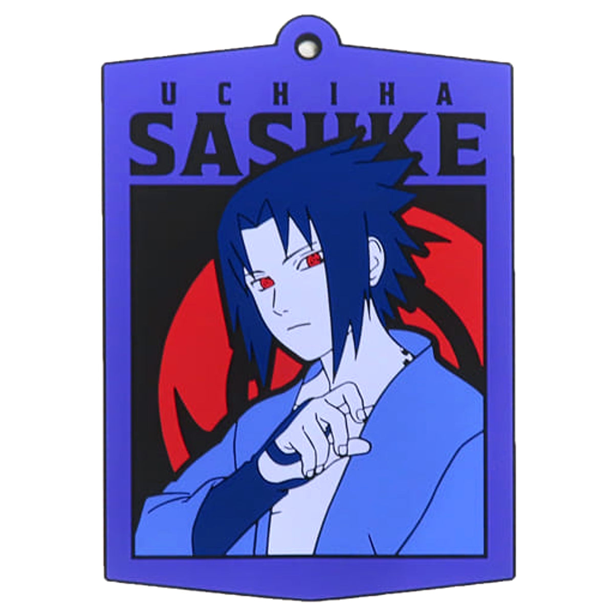 Naruto: Shippuden Sasuke Uchiha Ichiban Kuji Shinobi no Kizuna Rubber Coaster Prize F [USED]