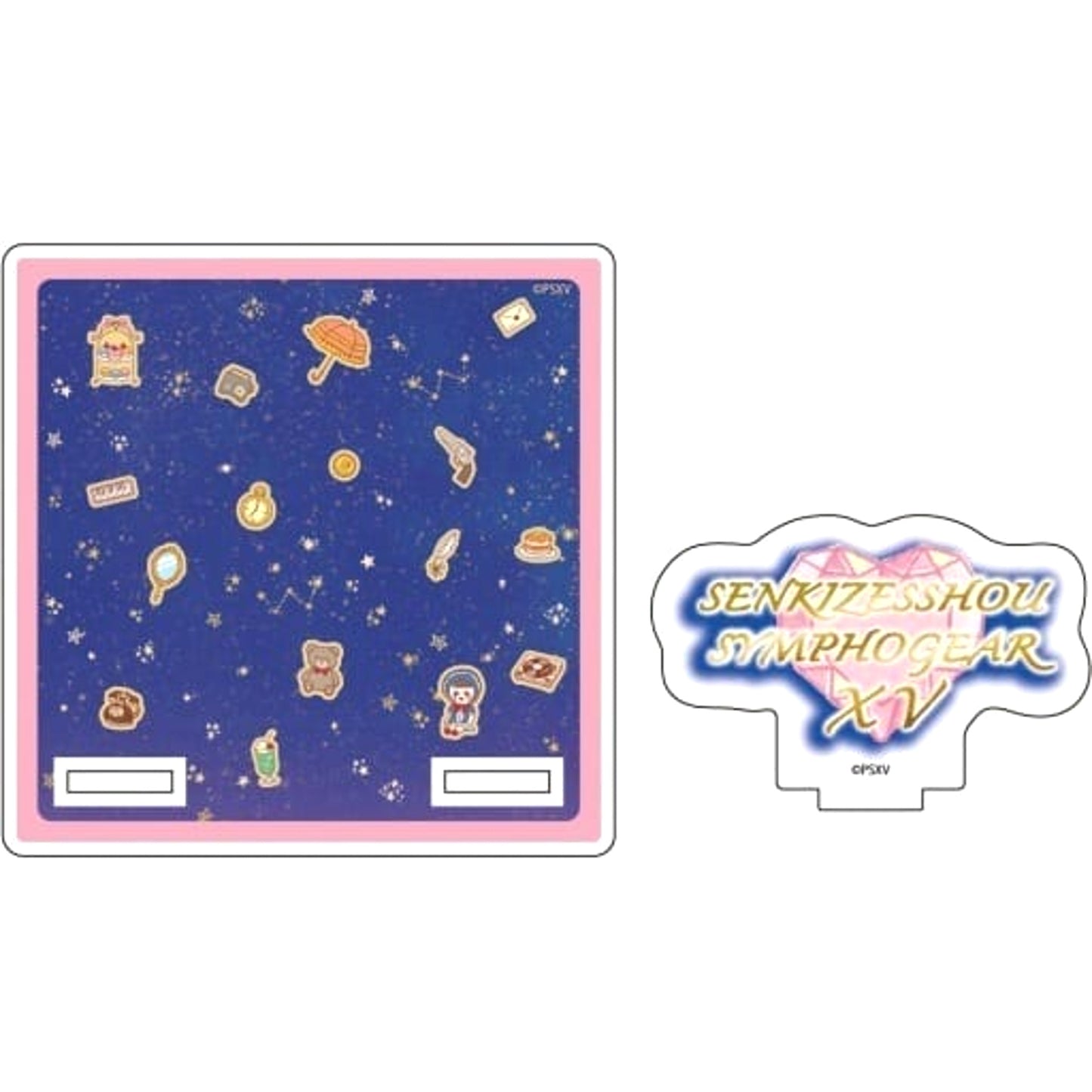 Symphogear XV Motif Design Retro Art Illustration 01 Acrylic Coaster Stand Coaster [USED]