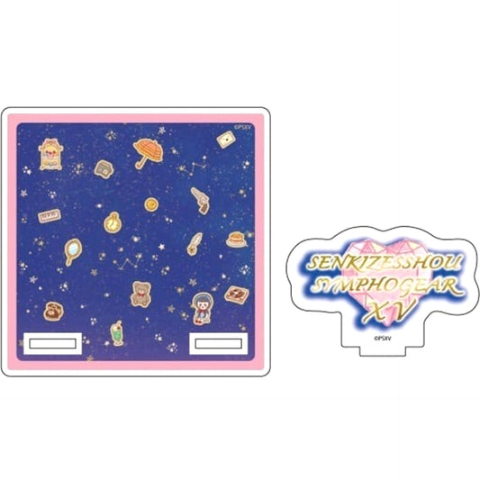 Symphogear XV Motif Design Retro Art Illustration 01 Acrylic Coaster Stand Coaster [USED]