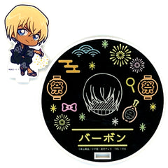 Bourbon Toru Amuro Acrylic Stand Coaster Detective Conan Miraiza Osaka Castle [USED]