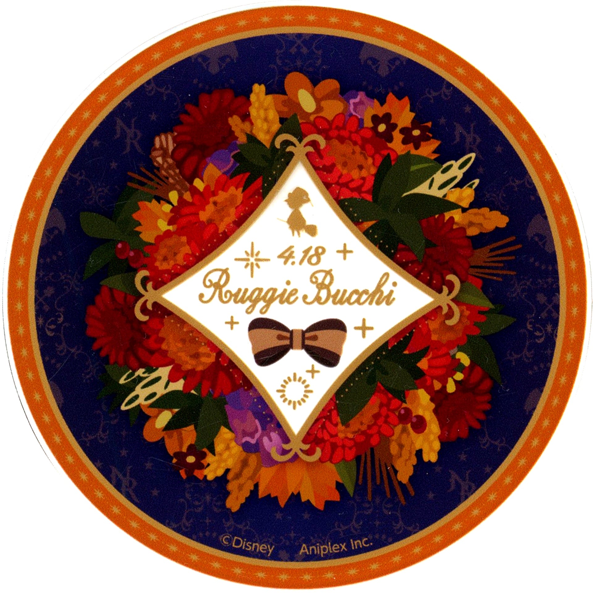 Ruggie Bucchi Disney Twisted Wonderland Bloom Birthday Flower Acrylic Coaster Premium Birthday 2023 POP UP SHOP in Animate [USED]