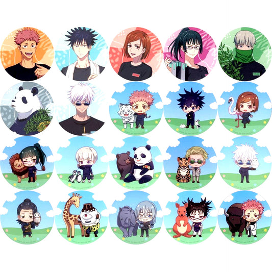 Set of 20 Jujutsu Kaisen x Tobu Zoo Collabo Menu Order Bonus Coaster [USED]