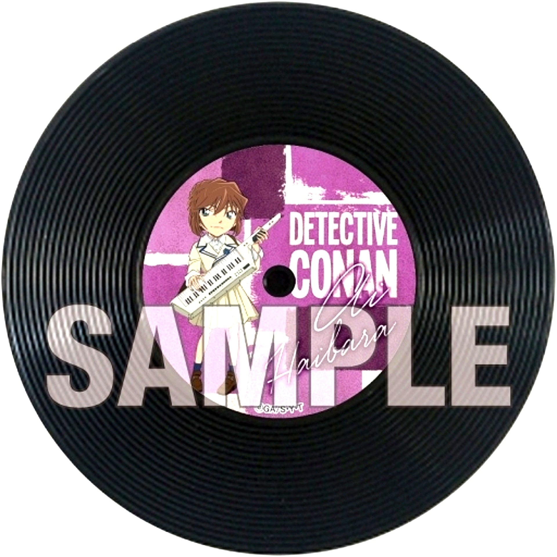 Ai Haibara Music Detective Conan Record Coaster [USED]