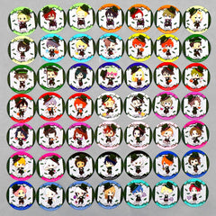 Set of 49 THE IDOLMASTER SideM x animatecafe Collab Menu Order Bonus Random Coaster [USED]