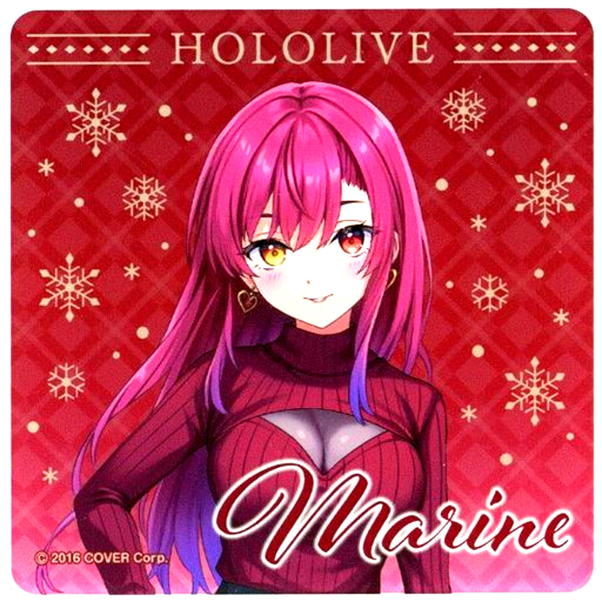 Houshou Marine Date Outfit Acrylic Coaster Virtual YouTuber Hololive x Lawson [USED]